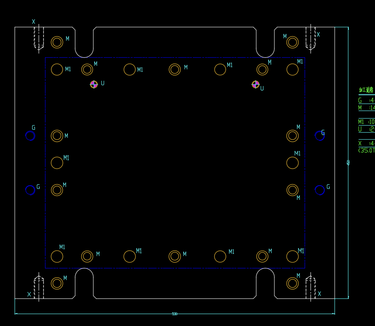 平板电脑后盖下料复合模模具图
